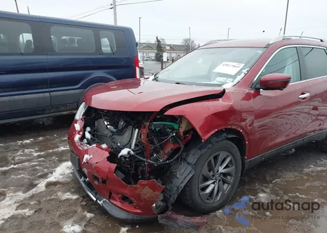 2016 Nissan Rogue Sl from USA, damaged, VIN 5N1AT2MV2GC874044